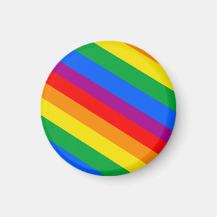 Gay Pride Stripes Magnet
