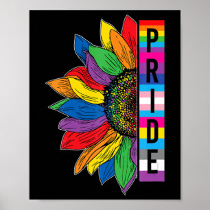 Gay Pride Sunflower LGBT Awareness Month 2022 Poster