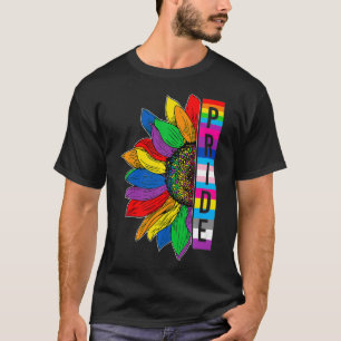 Gay Pride Sunflower LGBT Awareness Month 2022 T-Shirt