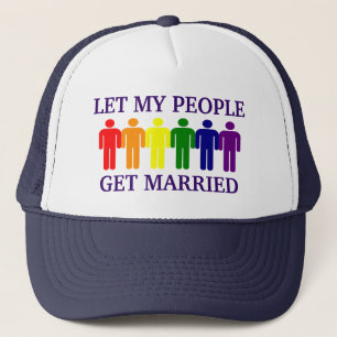 Gay Pride Support Gay Marriage Trucker Hat
