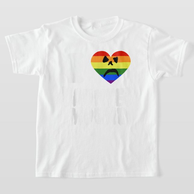 Gay Pride Support Love, Rainbow Flag, LGBTQ Flag L T-Shirt (Laydown)