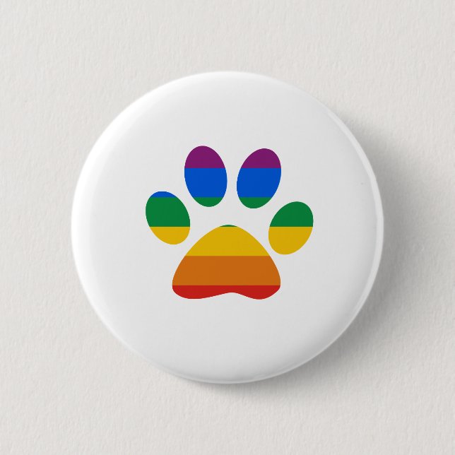 Gay Pride T-shirt 6 Cm Round Badge (Front)