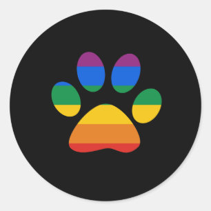 Gay Pride T-shirt Classic Round Sticker