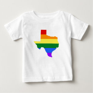 Gay Pride Texas Rainbow Baby T-Shirt