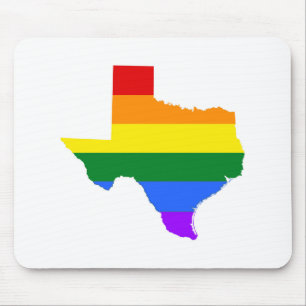 Gay Pride   Texas Rainbow Mouse Mat