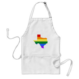 Gay Pride   Texas Rainbow Standard Apron