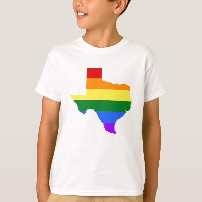 Gay Pride | Texas Rainbow T-Shirt (Front)
