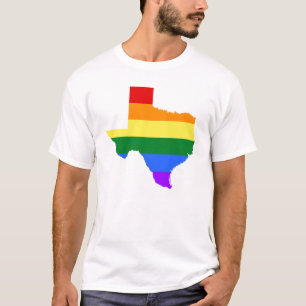 Gay Pride   Texas Rainbow T-Shirt