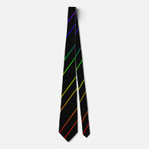 Gay Pride Tie Thin Stripes