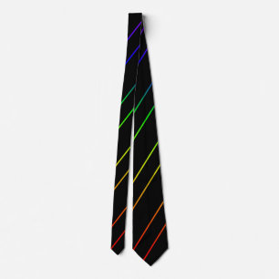 Gay Pride Tie Thin Stripes