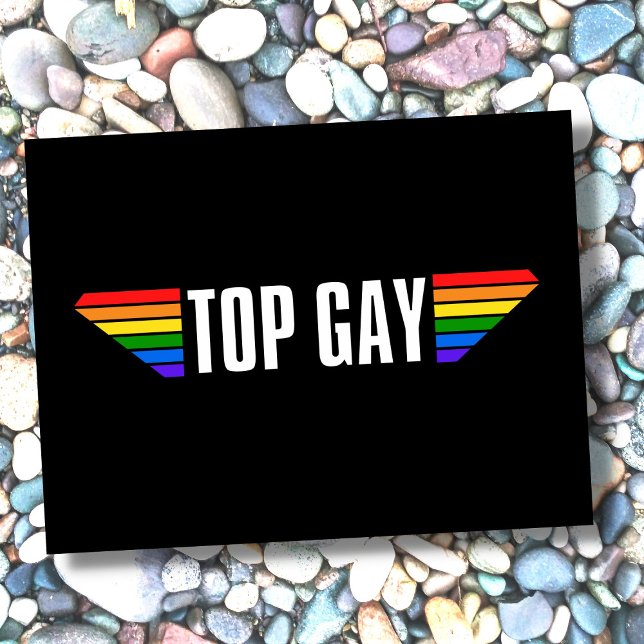 Gay Pride Top Gay Pride Rainbow Flag LGBT LGBTQ  Postcard (Creator Uploaded)