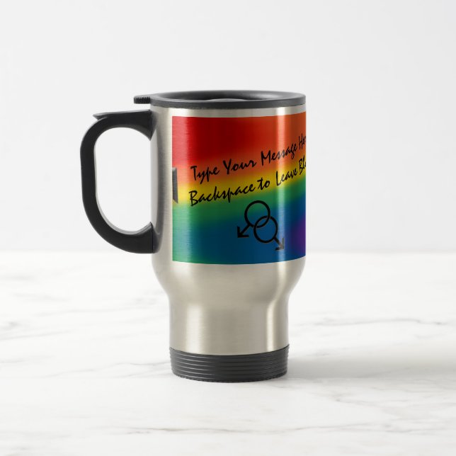 Gay Pride Travel Mugs Same-Sex Love Travel Mugs (Left)