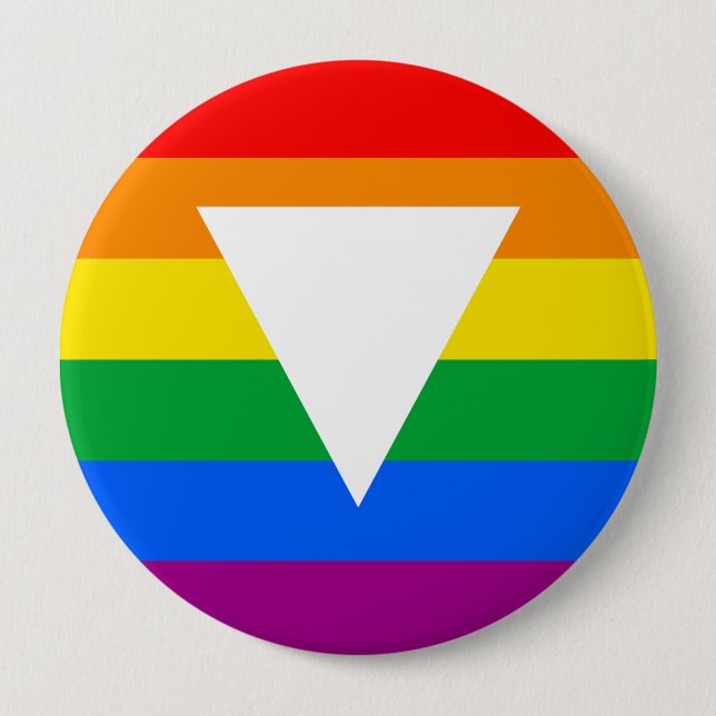 Gay Pride Triangle Design 10 Cm Round Badge (Front)