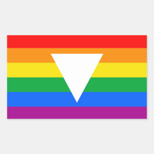 Gay Pride Triangle Design Rectangular Sticker