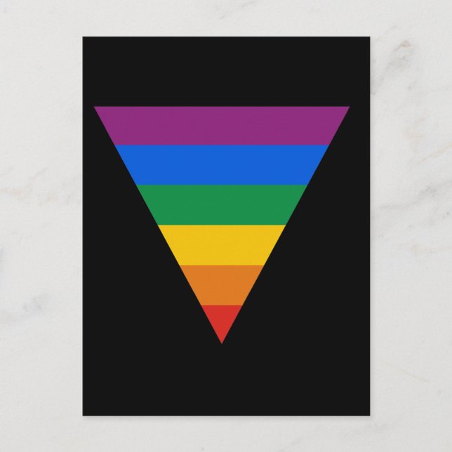 Gay Pride Triangle Postcard (Front)