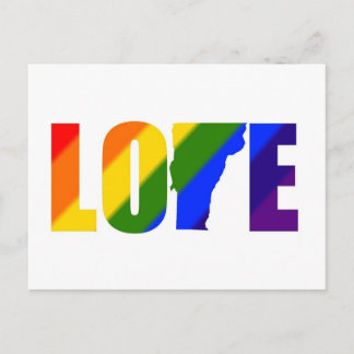 Gay Pride Vermont Love Postcard