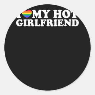 Gay Pride Vintage Rainbow LGBT Love Is Love Copy Classic Round Sticker