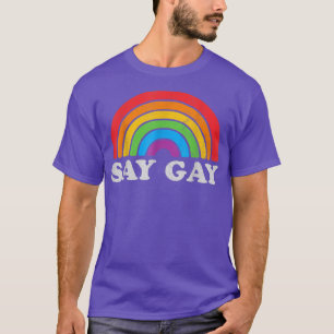 Gay Pride Vintage Rainbow Lgbt Month T-Shirt Copy
