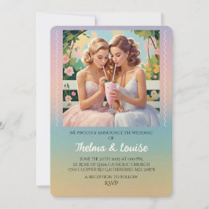 " GAY PRIDE WEDDING INVITATION "