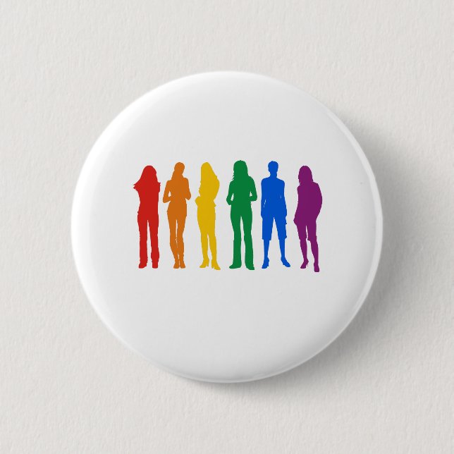 Gay Pride Women's T-shirt 6 Cm Round Badge (Front)