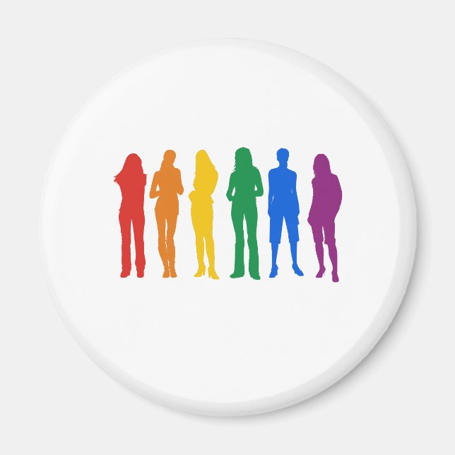 Gay Pride Women's T-shirt Magnet (Front)