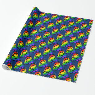 Gay Pride Wrapping Paper Rainbow Love Gift Paper