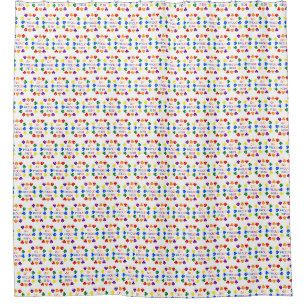 Gay Proud Irish LGBT Rainbow Shamrocks Shower Curtain