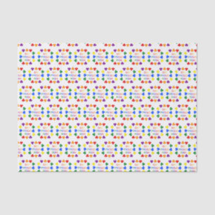 Gay Proud Irish LGBT Rainbow Shamrocks Tissue Paper