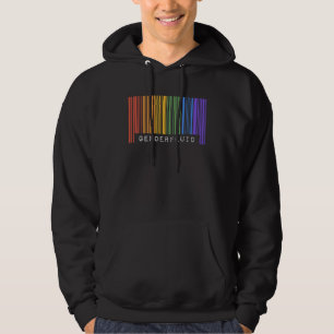 Gay Queer Barcode Pride Genderfluid Aesthetic LGBT Hoodie