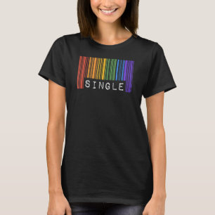 Gay Queer Barcode Pride Single Relationship Status T-Shirt