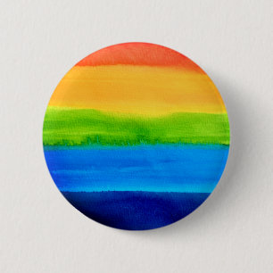 Gay Queer Rainbow  6 Cm Round Badge