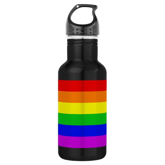 Gay Rainbow 532 Ml Water Bottle (Front)