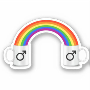 Gay Rainbow Coffee Date