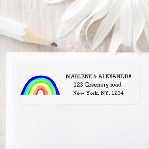 Gay Rainbow LGBT Lesbian Pride Labels