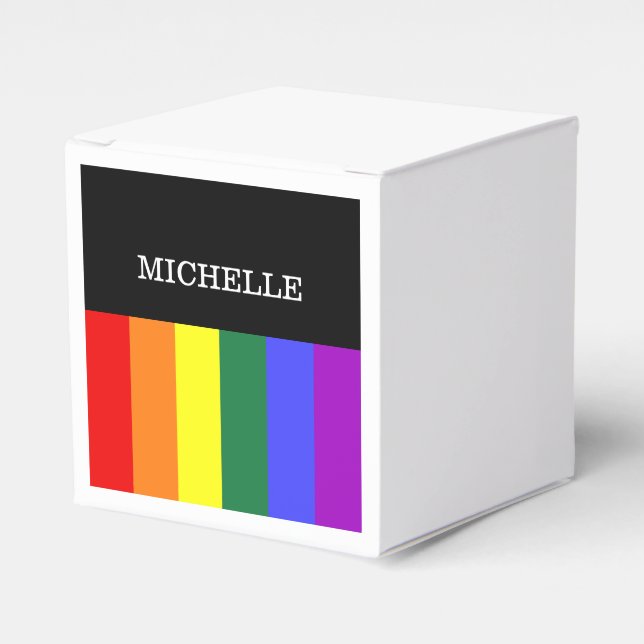 Gay Rainbow Proud Reminder Box (Front Side)
