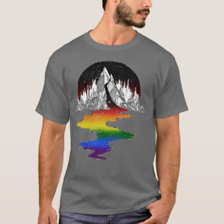 Gay Rainbow River Mountain T-Shirt