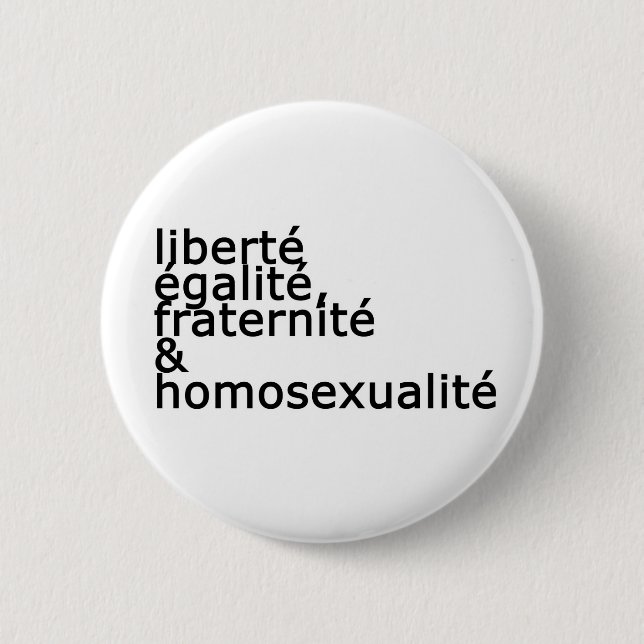 Gay Revolutionary 6 Cm Round Badge (Front)