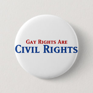 Gay Rights are Civil Rights 6 Cm Round Badge