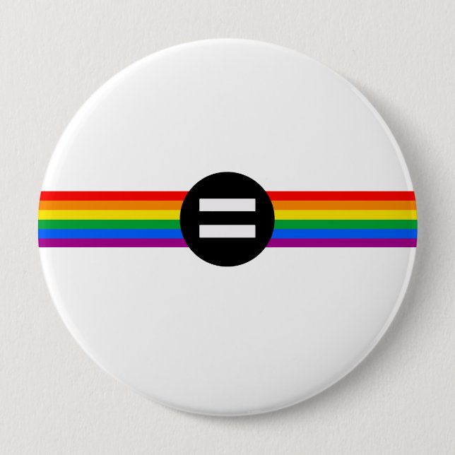 Gay Rights Flag 10 Cm Round Badge (Front)