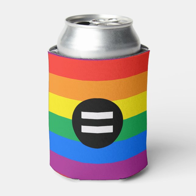 Gay Rights Flag Can Cooler (Can Front)