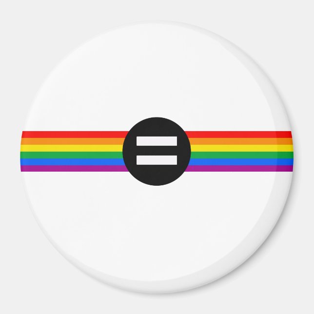 Gay Rights Flag Magnet (Front)