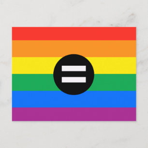 Gay Rights Flag Postcard