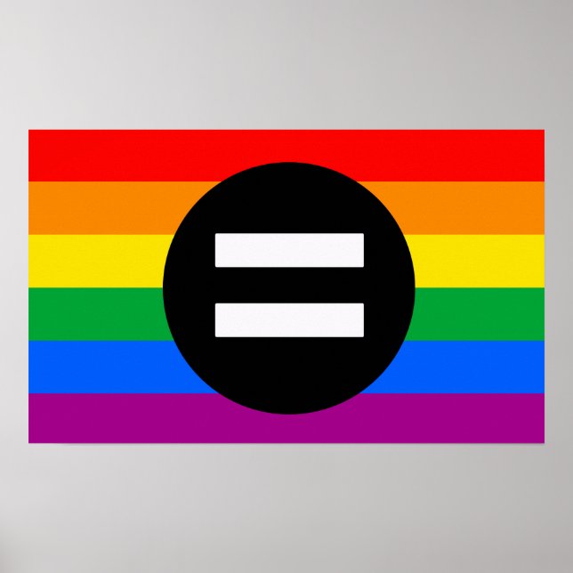 Gay Rights Flag Poster (Front)