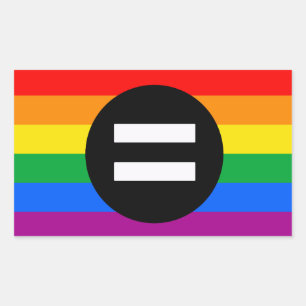 Gay Rights Flag Rectangular Sticker