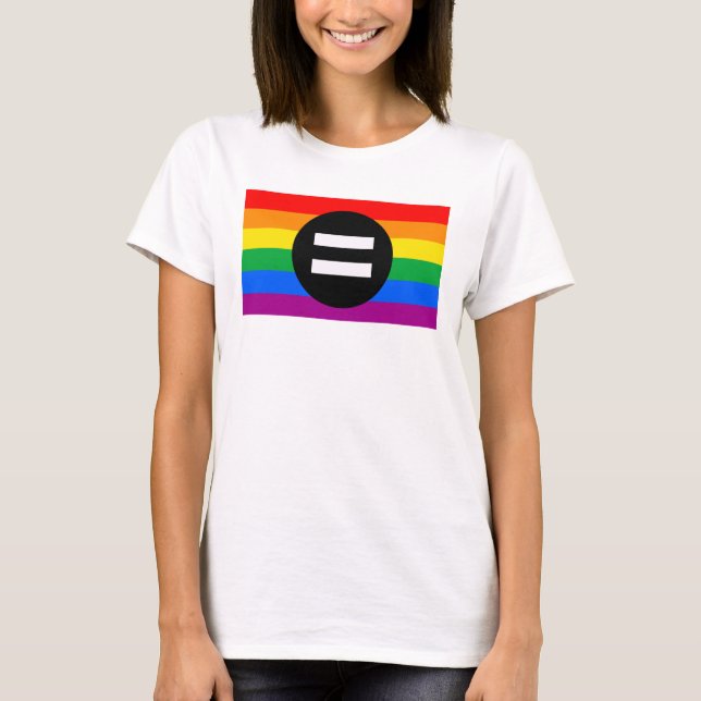 Gay Rights Flag T-Shirt (Front)
