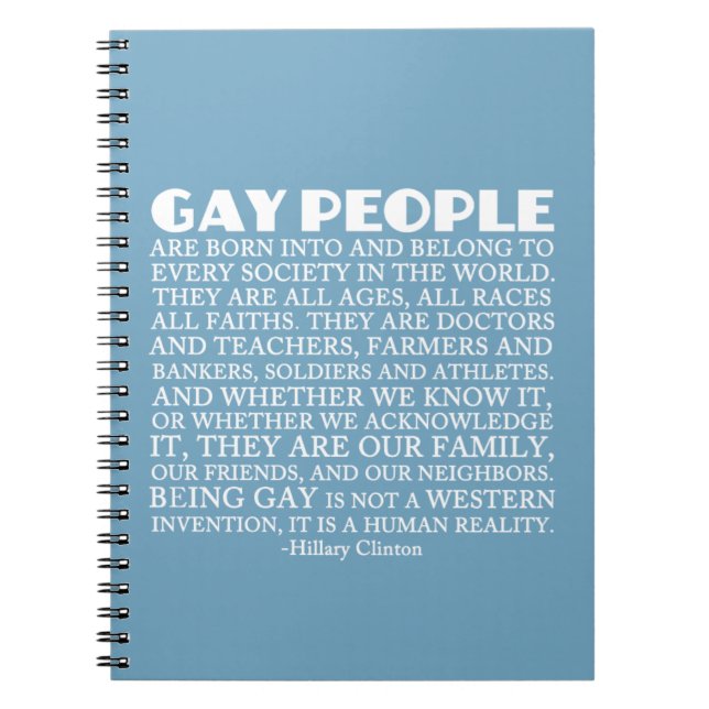 Gay Rights Notebook (Front)
