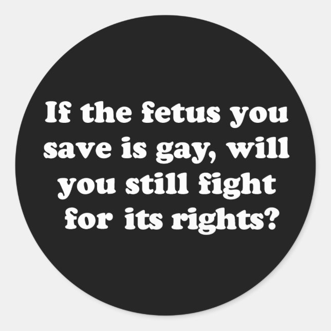 Gay Rights T-shirt Classic Round Sticker (Front)