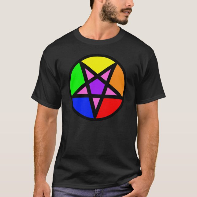 Gay Satanist Pentagram T-shirt (Front)