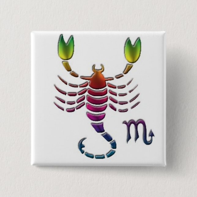 Gay Scorpio Button (Front)