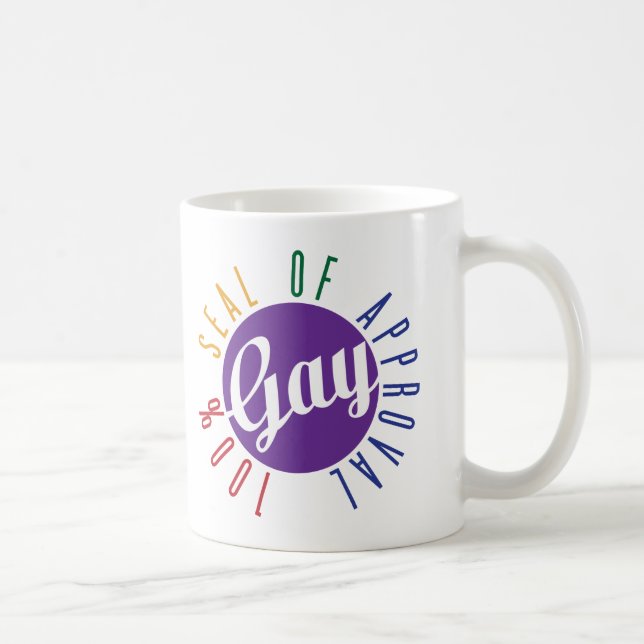 Gay Seal of Approval Mug (Right)